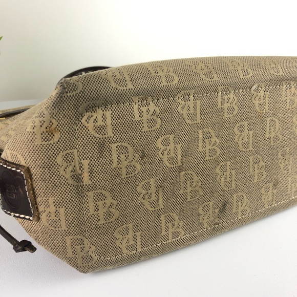 Dooney & Bourke Signature Logo Canvas/Leather Tassel Bag - Picture 15 of 16